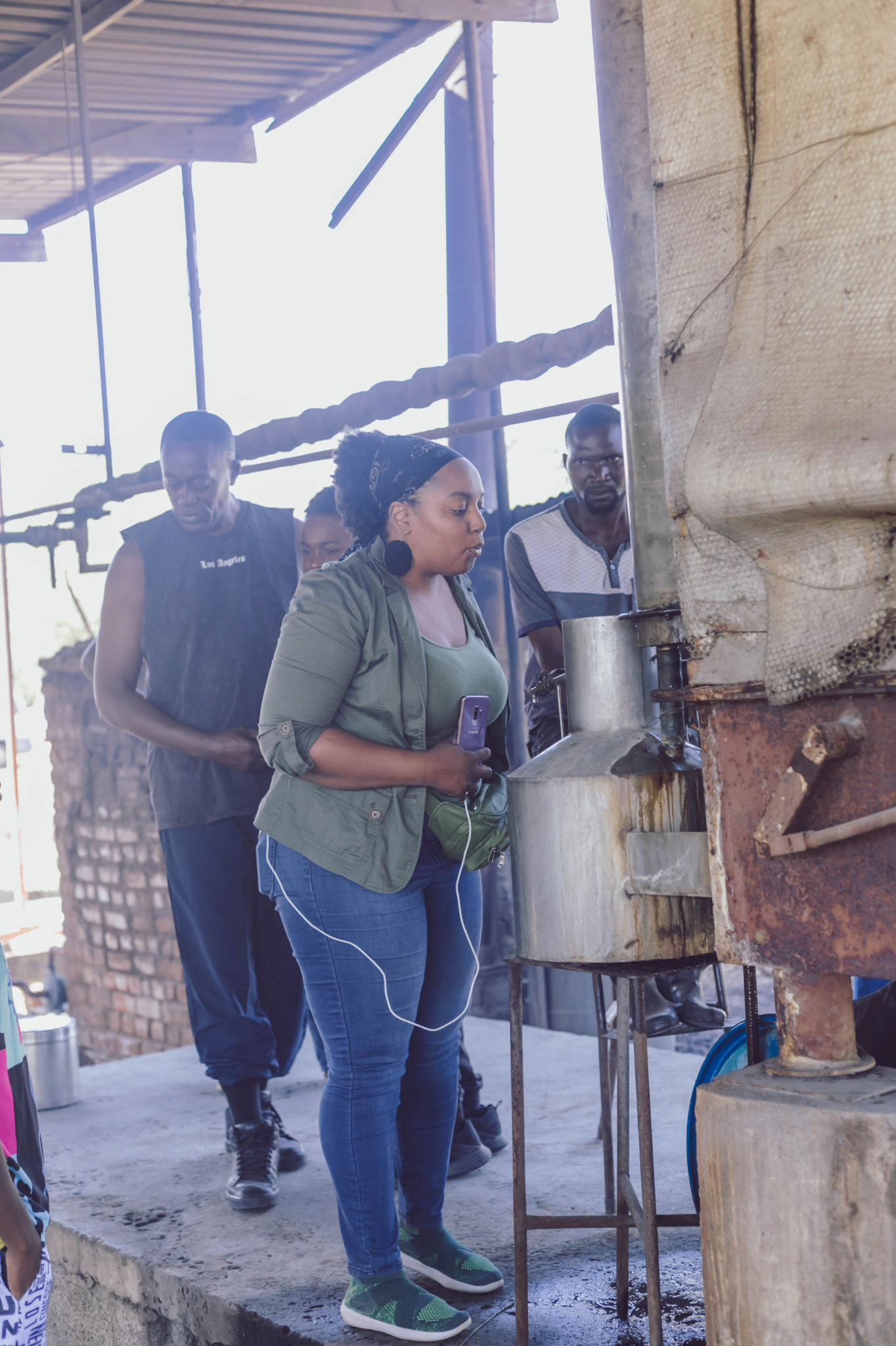 Investor visit at oil plant